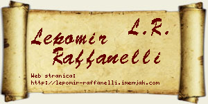 Lepomir Raffanelli vizit kartica